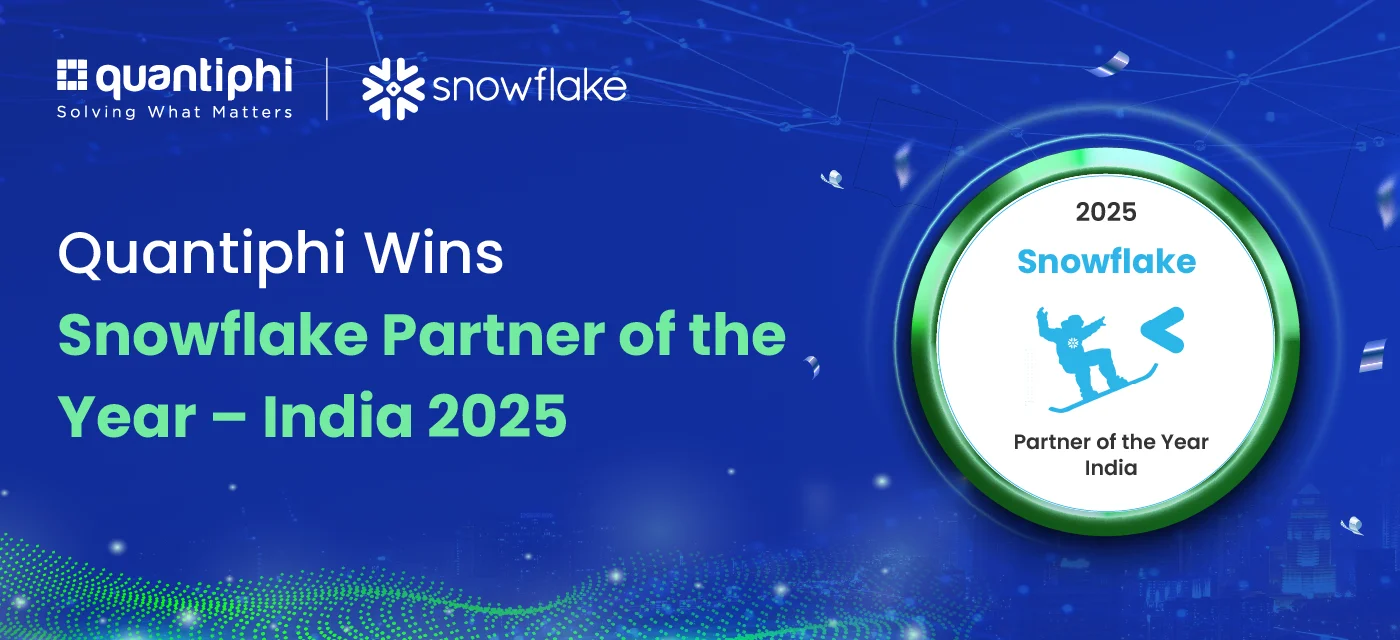 Quantiphi Wins Snowflake Partner of the Year-India 2025-Banner